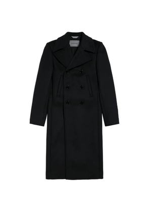 Balenciaga double-breasted skinny-fit coat - Black