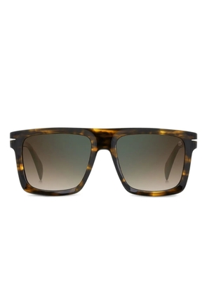 DAVID BECKHAM EYEWEAR tortoiseshell square sunglasses - Brown