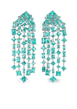Anabela Chan 18kt white gold Paraiba Cascade earrings - Silver