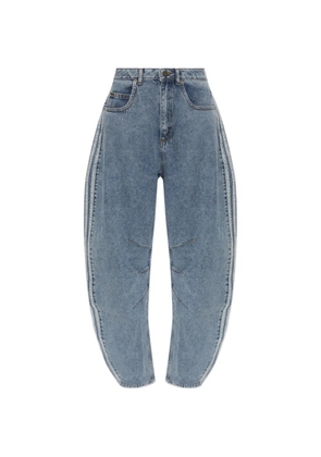adidas side-stripe wide-leg jeans - Blue