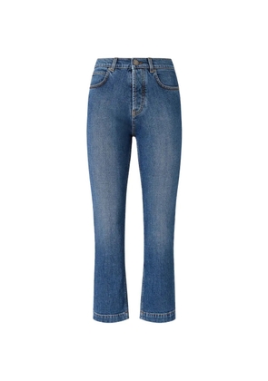 PINKO faded-effect cropped jeans - Blue
