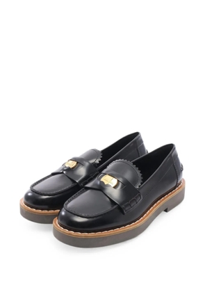 Miu Miu Pre-Owned 2010s Coin penny loafers - Black