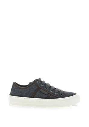 Brunello Cucinelli Shiny Tab wool sneakers - Grey