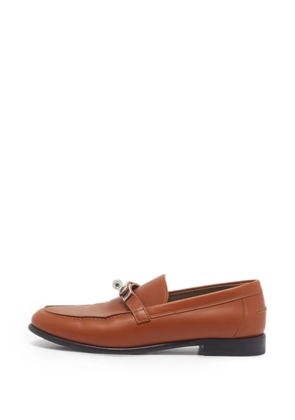 Hermès Pre-Owned Destin leather loafers - Neutrals