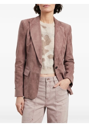 Brunello Cucinelli single-breasted suede blazer - Pink