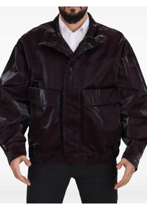 Dolce & Gabbana high-shine flap-pocket jacket - Purple