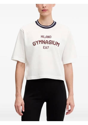 Ea7 Emporio Armani cropped T-shirt - White
