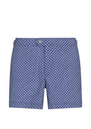 TOM FORD geometric-print swim shorts - Blue
