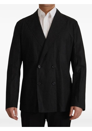 Dolce & Gabbana polka-dot double-breasted blazer - Black