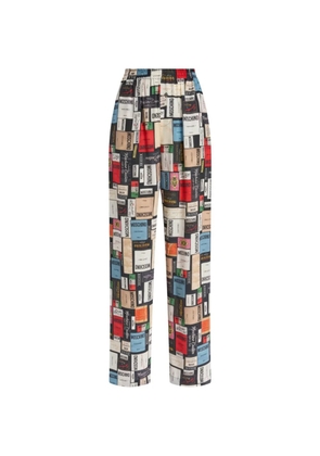 Moschino printed trousers - Black