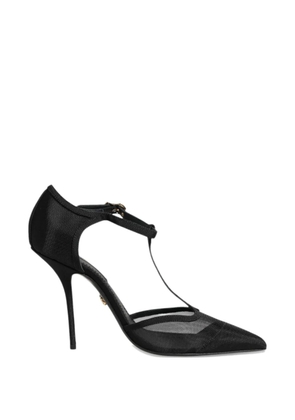 Dolce & Gabbana mesh T-strap sandals - Black