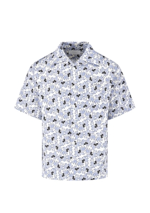 Prada floral-print short-sleeve shirt - Blue