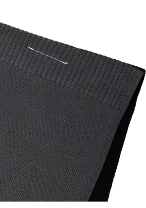 MM6 Maison Margiela cotton knit scarf - Black