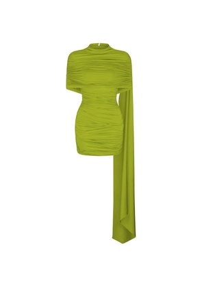 Atoir Elsie ruched draped-panel mini dress - Green