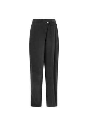 PINKO wrap-style pleated trousers - Black