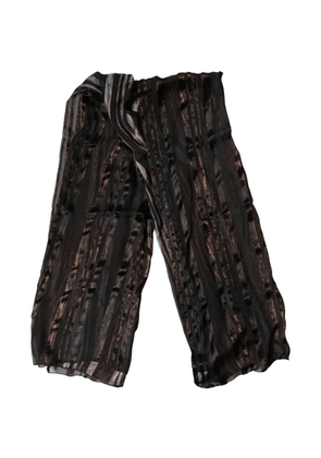 Dolce & Gabbana striped-pattern scarf - Black