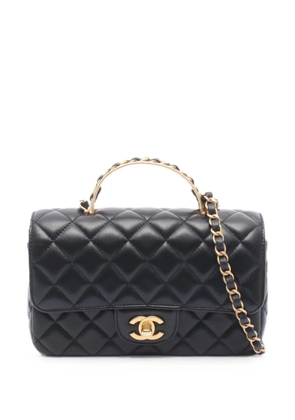 CHANEL Pre-Owned 2010s Matelassé chain shoulder bag - Black
