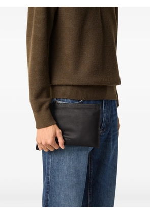 Zegna dark brown SECONDSKIN mini pouch