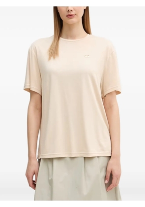 Ea7 Emporio Armani logo-plaque T-shirt - Neutrals