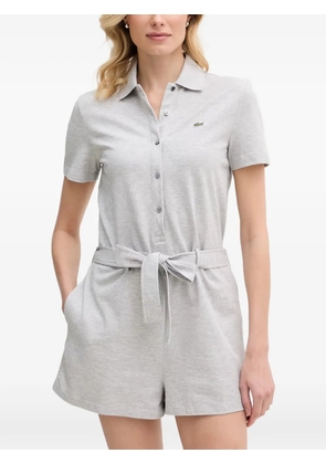 Lacoste belted polo-collar playsuit - Grey