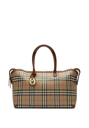 Burberry medium Check zip tote - Neutrals