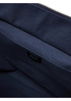 A.P.C. Le Drummer denim-effect tote bag - Blue