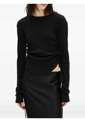 Ann Demeulemeester Dot Wrinkled T-shirt - Black