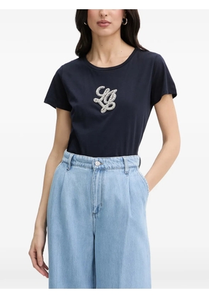 LIU JO crystal-embellished T-shirt - Blue