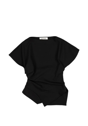 Róhe draped asymmetric T-shirt - Black