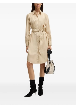 BOSS belted shirt dress - Neutrals