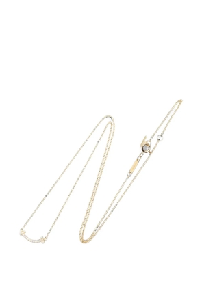 Tiffany & Co. Pre-Owned 2010s mini T-smile diamond necklace - Gold