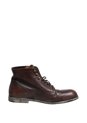 Dolce & Gabbana leather ankle boots - Brown