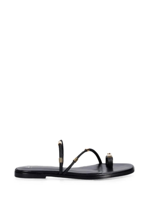 Patrizia Pepe hardware-detail toe-strap sandals - Black
