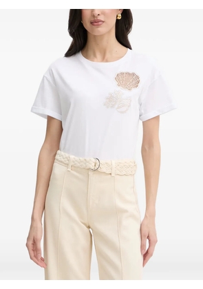 LIU JO embellished T-shirt - White