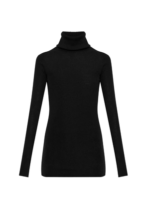 Rick Owens ribbed-knit roll-neck sweater - Black