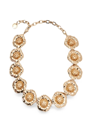 Carolina Herrera sculpted-flower necklace - Gold