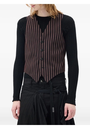 Ann Demeulemeester Kaare pinstripe-pattern waistcoat - Black