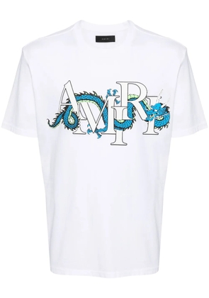 AMIRI dragon-print cotton T-shirt - White