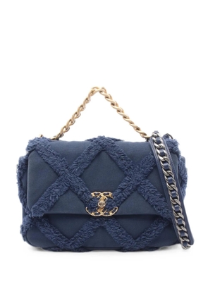 CHANEL Pre-Owned 2020-2021 19 Dizeneuf matelassé shoulder bag - Blue