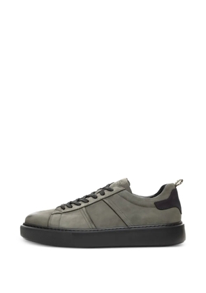 Poche Paris lace-up panelled sneakers - Grey