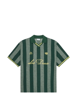 Les Deux stripe jacquard T-shirt - Green