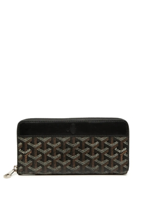 Goyard Pre-Owned 2012-2026 Goyardine Matignon Zip Around Wallet GM long wallets - Black