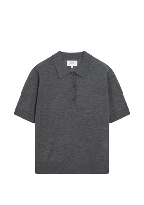 LouLou de Saison short-sleeved cashmere polo top - Grey