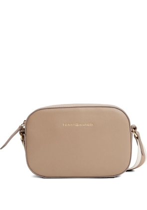 Tommy Hilfiger logo-tape cross body bag - Neutrals