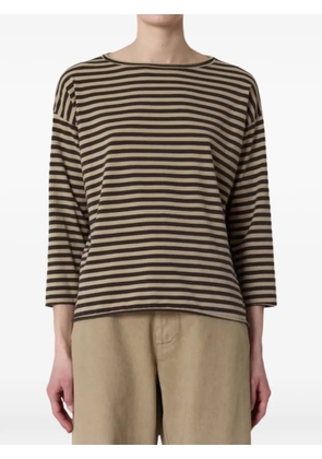 Labo Art Lolita striped T-shirt - Brown