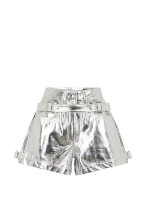 Rabanne belted shorts - Silver