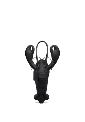 Thom Browne lobster-motif leather tote bag - Black