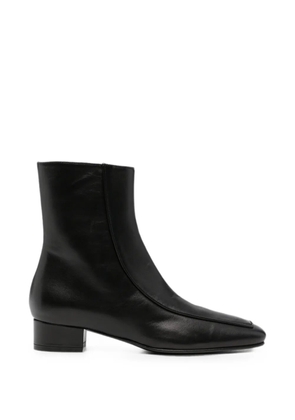 HERBERT LEVINE Shadow Ban square-toe leather ankle boots - Black