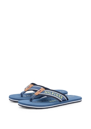 Tommy Hilfiger logo-print flip-flops - Blue
