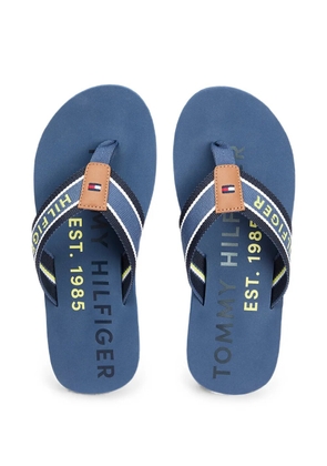 Tommy Hilfiger logo-print flip-flops - Blue